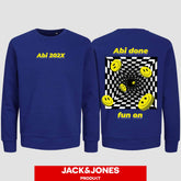 1054 "Abi done" Abi Sweatshirt by Jack&Jones beidseitig bedruckt